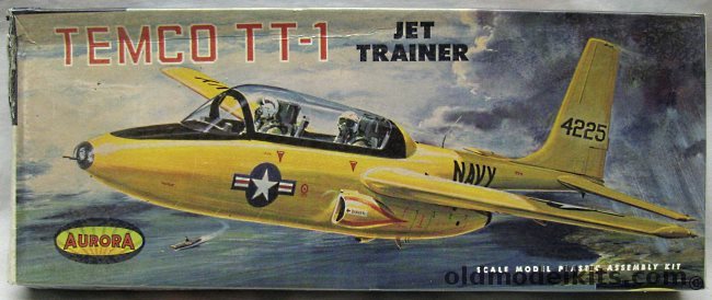 Aurora 1/43 Temco TT-1 Jet Trainer - (ex-Strombecker), 139-130 plastic model kit